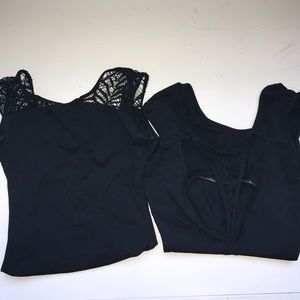 Mirella Lace Black Dance Leotards Adult Small